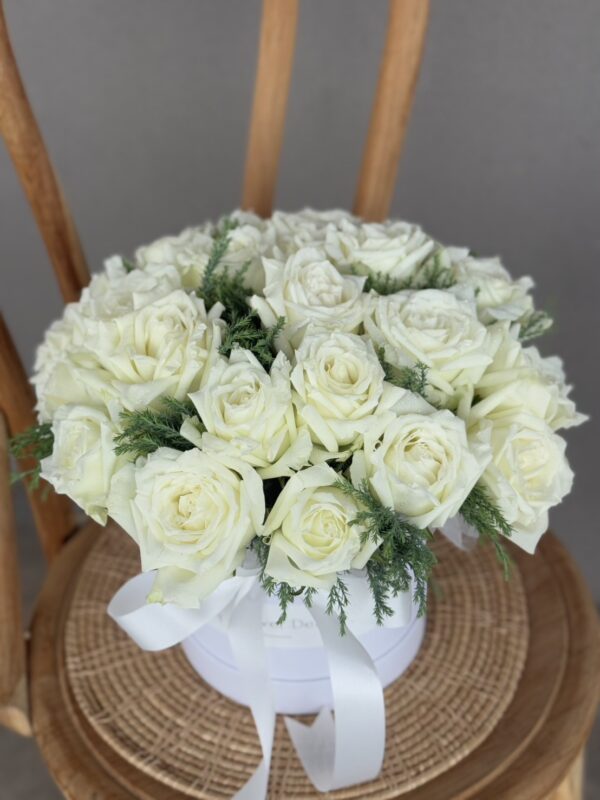 Classic White Rose Box